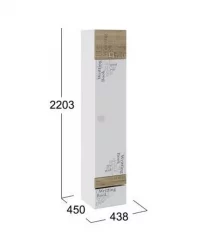 Распашной шкаф Оксфорд ТД-139.07.21 Ривьера Белый с рисунком