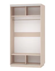 Шкаф-купе двухдверный Экспресс Хит Медиум Белый снег