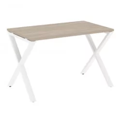 Стол рабочий ЛОФТ ВР.Л-СРКС-2.7 Металл белый Дуб Аттик / LOFT VR.L-SRX-2.7
