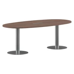 Конференц-стол на 6-8 человек ИМАГО ПРГ-3 Ясень Шимо-алюминий / IMAGO