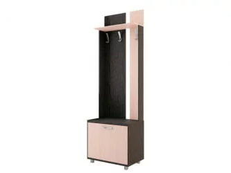 Вешалка ВЕСТ  600 Модуль 1 Ясень шимо темн/ясень шимо св / WEST