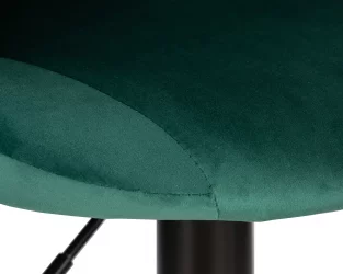 Стул барный ДОБРИН ЛОГАН БЛАCК Зеленый велюр МДЖ9-88 / DOBRIN LOGAN BLACK MJ9-88