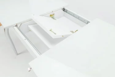 Столешница Чикаго СТ (6191) белый,стекло белое