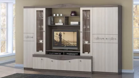 Гостиная Глория Ясень Шимо темный/Ясень Шимо светлый