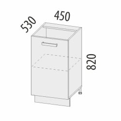 Напольный шкаф (лев/прав) Тиффани 19.72