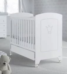 Кроватка для новорожденных Микуна Валентина 120кс60 Вхите / Micuna Valentina 120x60 White