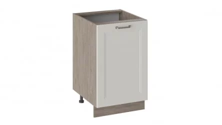 Шкаф напольный Одри Н_72-50_1ДР Дуб Сонома трюфель/Бежевый шелк
