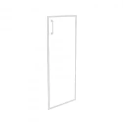 Фасад стекло в раме средний правый (лакобель, белый) ОНИКС О.СР-2(Р) вхите / ONIX O.SR-2(R) white