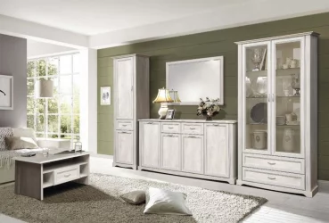 Шкаф для книг Сохо 32.05 Бетон пайн белый