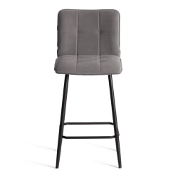 Барный стул Бари/Бари велюр, серый, 29, 42х55х99 см / Bari/Бари