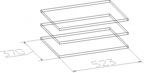 Полки Шерлоcк 72 Орех шоколадный / Sherlock
