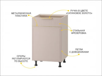 Напольный шкаф (лев/прав) Флоренция 107.61