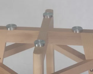 Маленький обеденный стол ДОБРИН АЛБЕРТ 90 ГЛАСС / DOBRIN ALBERT GLASS