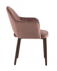 Стул Венера НЕВ диамант велюр Пыльно-розовый / NEW