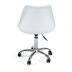Компьютерное кресло ТУЛИП (мод.106-1) металл/пластик/ПУ, 58 кс 47 кс 97см, Вхите (белый) / Хроме (хром) / TULIP (mod.106-1) металл/пластик/PU, x x White Chrome