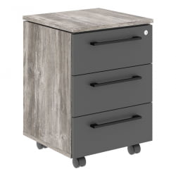 Тумба МОРРИС ТРЕНД ММC-3Д Сосна Нордик Антрацит / MORRIS TREND MMC-3D