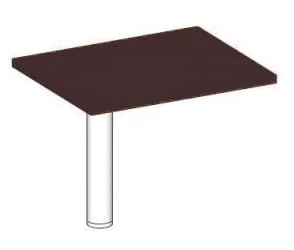 Элемент переговорного стола на опоре В305.1 Бургунди