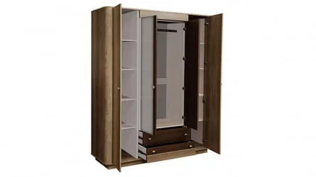 Шкаф с зеркалом Фантазия 34.01 Дуб каньон Дуб кальяри