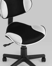 Стул офисный КЗЙ Черно-белый / QZY