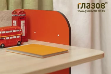 Мебель для детской Автобус композиция 1 Дуб Сонома/Красный
