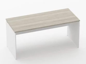 Стол прямой Дека ЛДСП каркас 75.07.16 Дуб Сантана светлый/Белый / Deka