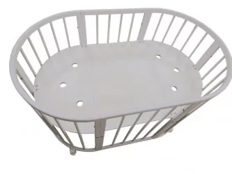 Люлька для новорожденных Меррй Хаппй Мини матовая Белая (3 в 1) / Merry Happy Mini