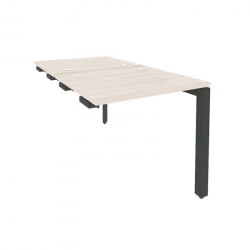 Стол-приставка двойной на П-образном м/к к опорным элем. ОНИКС О.МП-Д.СПР-0.7 Денвер Светлый/Антрацит / ONIX O.MP-D.SPR-0.7