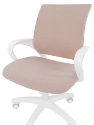 Детское кресло CХАИРМАН ТИН (КИДС) 103 белый пластик БАРНИ (БАРНИ) Зефир / CHAIRMAN (KIDS) (BARNI)