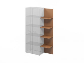 Стеллаж промежуточный ЛЕМО Л-642 Карамель нюд / LEMO L-642