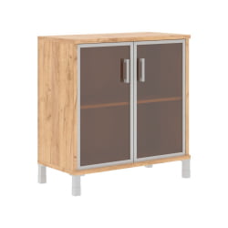 Стеллаж стекло в раме В410.4 Дуб Бофорд