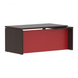 Стол руководителя левый Торр ЛУКС ТЛCТ 189 Л Венге Магия Красный / Torr LUX TLCT L