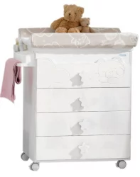 Детский комод Микуна Долсе Лусе пеленальный Б-1673 вхите / Micuna Dolce Luce B-1673 white