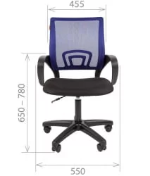 Кресло оператора CХАИРМАН 696 ЛТ (ЛТ) Голубой / CHAIRMAN (LT)