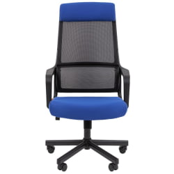 Кресло руководителя Чаирман 590 ткань/сетка Синий / Chairman