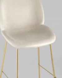 Стул барный Беетле голд Бежевый / Beetle gold