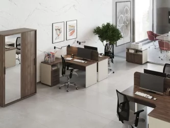 Тумба подкатная 3 ящика Нев Лине НЛН36330331 Дуб шамони темный / New Line NLN36330331