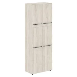 Шкаф с глухими средними и малыми дверьми ЛОФТИС ЛХC 80.3 малый верх Сосна Эдмонт / LOFTIS LHC