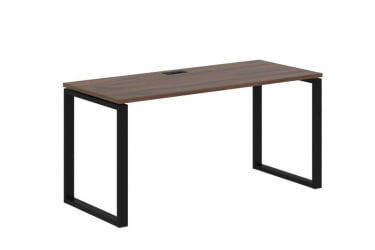 Стол письменный ЕДИС ЕКСТ 1567 Дуб Денвер темный Черный / EDIS EQST