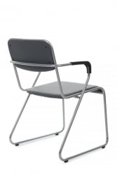 Кресло Никс Плус РCХ ОМКЛ-03 Серый/Металл окрашенный Хром / Nix Plus RCH OMKL-03