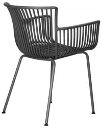 Стул обеденный ДОБРИН РОСС (темно-серый (ГР-04) без подушки) 4 шт / DOBRIN ROSS (GR-04)