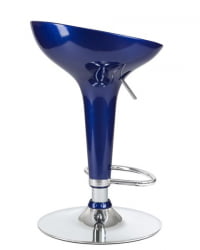 Стул барный ДОБРИН БОМБА (синий металлик) 2 шт / DOBRIN BOMBA