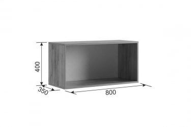 Антресоль Бери МПР-025 Дуб крафт золотой/белое дерево / MPR-025