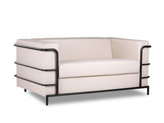 Диван двухместный Аполло 2.0 (2Д) Кремово-белый Еуролине 907 / Euroline