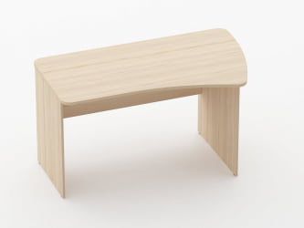 Стол эргономичный Глассй 1.12.14Пр Орех / Glassy