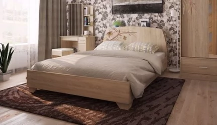 Кровать 160 на 200 Виктория-1 1600 Дуб Сонома