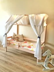 Кровать-домик РооРоом кд-11Р Розовый / RooRoom