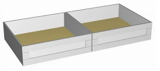 Ящики выкатные РооРоом ВК-88с Серые / RooRoom VK-88с