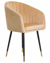Стул обеденный ДОБРИН МАРЙ Песочный велюр 1922-3 / DOBRIN MARY