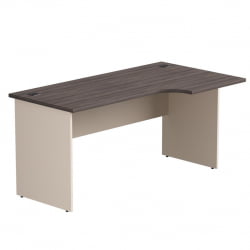 Стол эргономичный с опорами ЛДСП Еверпроф ЕВО 254С114 (правый) Дуб Пасадена Кашемир / Everprof EVO 254S114