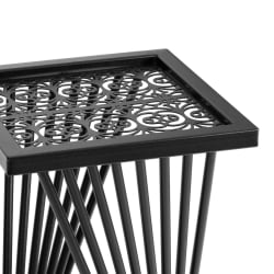 Журнальный стол Остериа/Остерия металл, черный, 25,5х25,5х59 см / Osteria/Остерия